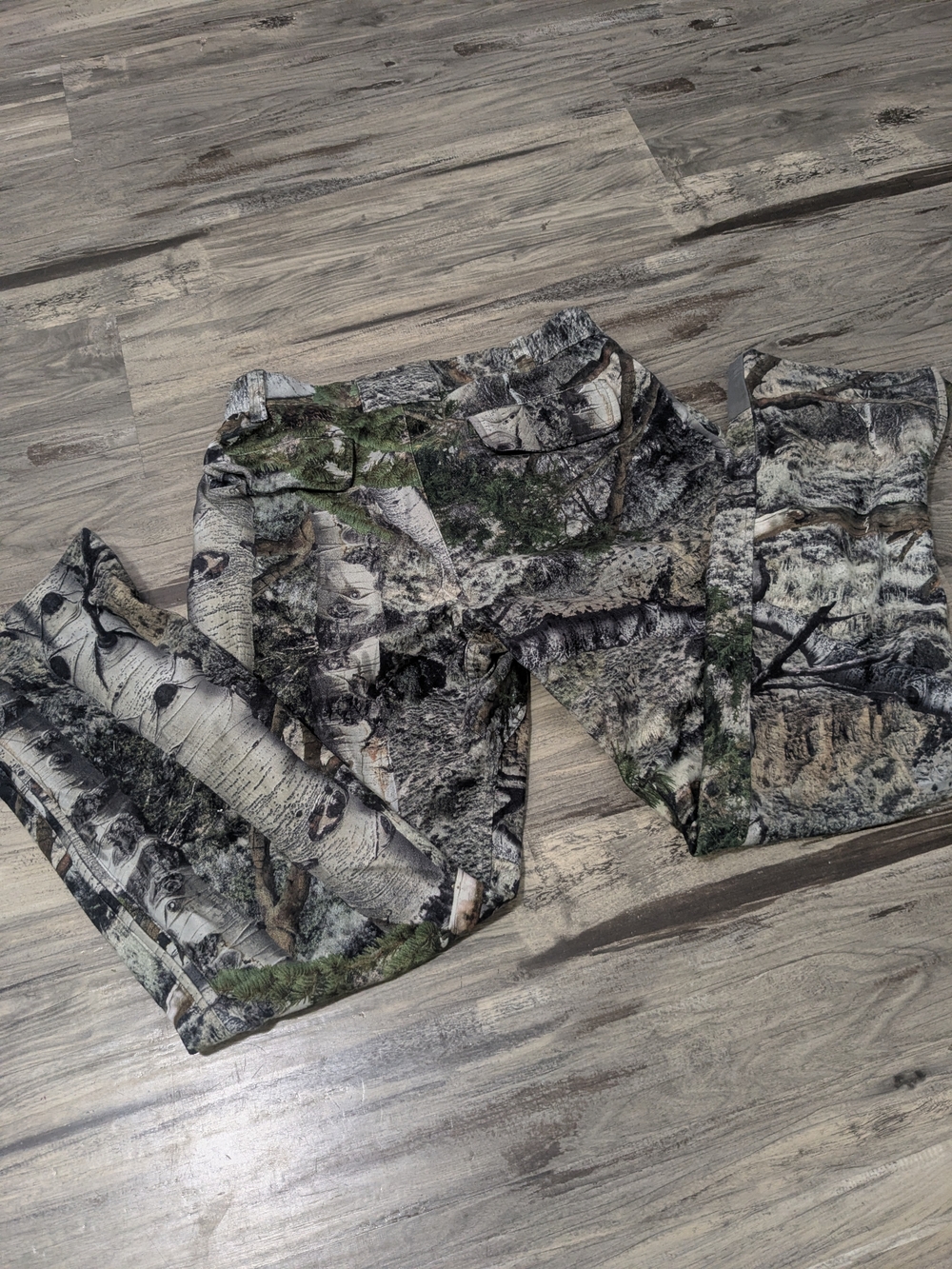 Mossy Oak Men's Camouflage Cargo Pants - Green, Brown, Gray